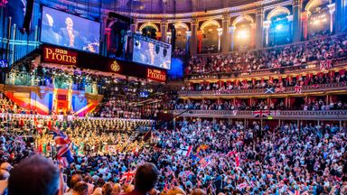 The Last Night of the BBC Proms at the Royal Albert Hall, London.